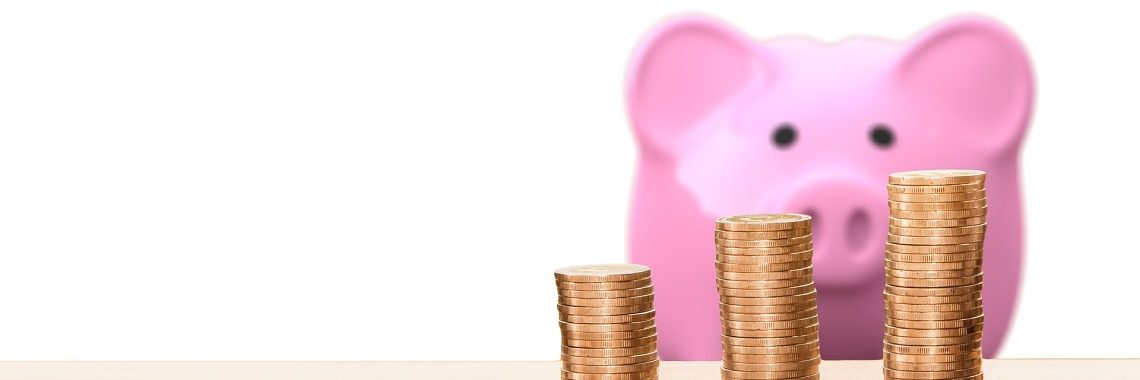 Förderung Geld Spardose